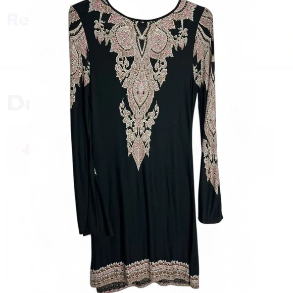 LASCANA Women's paisley pattern Lace Up Dress Tie size 42 US 12 - Picture 4 of 10